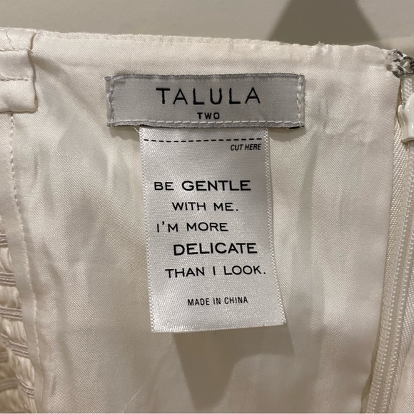 Aritzia Talula Debutante Dress White Strapless Lace Size 2 - Picture 6 of 6